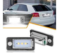 OZ-LAMPE Number Plate Light, 2 x LED Rear License Plate Lamps For Audi A3 S3 A4 S4 RS4 A5 A6 C6 A8 S8 Q7 RS4 RS6, 5050 SMD with CAN-bus Error Free Waterproof Rear Lamps