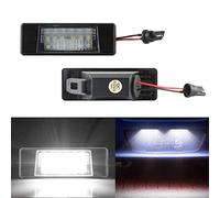 OZ-LAMPE Number Plate Lights 2pcs 18 LED License Number Plate Lights 2835 SMD Compatible with Nissa-n Juke 2011~ Versa 2012~ Versa Note 2014~ NV200 X-Trail Rogue Sport only 2017~ Infinit-i Q50 2014~