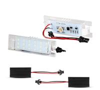 OZ-LAMPE Number Plate Lights for Vauxhall Zafira B Vectra C Corsa C Corsa D Insigina Astra J Astra H Adam Cascada Meriva A/B, LED License Plate Lamps Assembly 3528 SMD Cool White Lamps Bulb