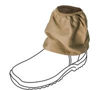Oz OverBoots Shoe Covers Reusable- Sox Savers Overshoes Reusable for Work Boots Made from 100% Work Grade Cotton Drill, Stops Dirt Getting In | One Size (Cotton Drill, Tan)