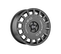 OZ Sport Rally Racing Alloy Wheel 19x8 ET45 5x112 Dark Graphite Silver Lettering