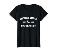 Oz Wizard Wicked Witch University 1939 Costume Value Graphic T-Shirt, Women, Black, XS