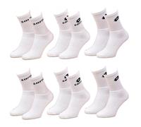 OZABI - LOTTO men's socks Tennis model -Assorted photo models according to availabiles- Multicolor, Pack of 6 Pairs of White Tennis, 39-42