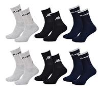 Ozabi Men's KAPPA TENNIS Socks Set of 6 (as8, numeric, numeric_9, numeric_11, regular, regular, Pack of 6 pairs 7475)