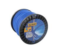 OZAKI - Spool of Square Nylon Thread - Length 60 m - Diameter 3 mm - Virgin Materials - High Durability - Excellent Hold on the Eyelet, Blue