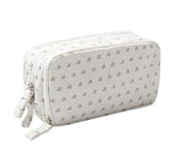 OZAOZ Big Capacity Pencil Case Pen Pouch Corduroy Pencil Bag Multiple Pockets Sturdy Zipper Cute School Supplies Pen Bag Organizer For Girls Kids (C Bee)