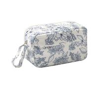 OZAOZ Big Capacity Pencil Case Pencil Pouch School Supplies Large Cute Pencil Box Pencil Bag for Teen Girls Boys Kids (B Navy blue flower)