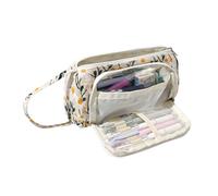 OZAOZ Large Pencil Case Pouch School Supplies Aesthetic Stationery Pen Bag for Girls Kids (D Embroidered flowers)