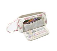 OZAOZ Large Pencil Case Pouch School Supplies Aesthetic Stationery Pen Bag for Girls Kids (D Pink bow)