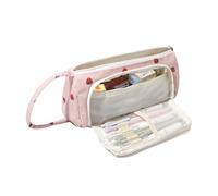 OZAOZ Large Pencil Case Pouch School Supplies Aesthetic Stationery Pen Bag for Girls Kids (D Pink strawberry)