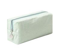 OZAOZ Makeup Bag Cosmetic Bag Travel Toiletry Bag Aesthetic Canvas Organizer Bag Zipper Pouch for Women, M-green, Cute
