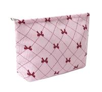 OZAOZ Makeup bag for Women, Flower Cosmetic Bags Zipper Pouch, Large Capacity Corduroy Makeup Bag, Travel Toiletry Bag Organizer for Women and Girls, Flower-O, Cosmetic Bag