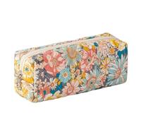 OZAOZ Pencil Case Office College School Storage Bag Pouch Holder Box Organizer Makeup Pouch Cosmetic Bag Aesthetic Cute Pen Case for Girls Boys Kids (Mixed flower)