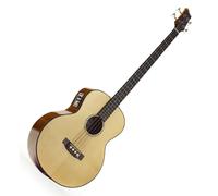 Ozark Solid Electro Acoustic Bass Guitar Natural