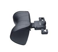 OZBADCLZ Multi-Functional Car Headrest Pillow Memory Foam Car Neck Pillow,Support Cervical vertebrae and Head,Soft Velvet,Adjustable Heig(Leather -Black)