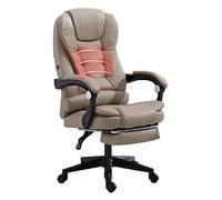 OZBMA Computer Game Chair Reclining Recliner Ergonomic Racing High Back PU Leather Table And Massage (Color : Black) needed (Khaki A)
