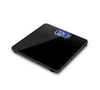 OZBMA Digital Body Weight Scale with LED Display Ultra Slim Round Corner Design for Bathroom Gym Yoga Studio, 396 lbs (Color : Black) (Black)