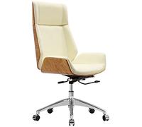 OZBMA Executive Leather Managerial Chair, 120° Adjustable Ergonomic Computer, Curved 360° PU, Comfortable Design for Office Use (A 66 * 110cm)