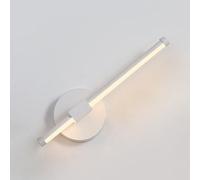 OZBMA lamp 330° Rotatable Lamp Modern Nordic for Bedside, 30cm Indoor Led Lighting Bathroom Vanity Light Fixtures, Living Room Hallway Bedroom Wall Sconces (White 12W)