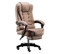 OZBMA Office Desk Chair PU Leather High Back Large Seat Recliner Executive Swivel Computer (Color : B) needed (B A)