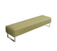OZBMA PU Leather Waiting Room Chairs Conference Reception Bench Comfortable Office Guest Sofa for Airport Clinic Hospital Bank Salon Barber (150x40x40cm) (Green 150x40x40cm)