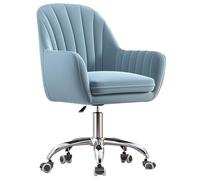 OZBMA Velvet Executive Desk Chair Small for Adjustable Height Swivel with Wheels Living Room, Make-up, Studying(#4) LWX (#2 One Size)