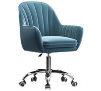 OZBMA Velvet Executive Desk Chair Small for Adjustable Height Swivel with Wheels Living Room, Make-up, Studying(#4) LWX (#3 One Size)