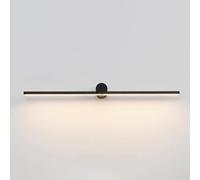 OZBME Black Wall Sconces Modern LED Bathroom Vanity Light Fixtures Linear - 3 Color Mode, Indoor Lighting for Bedroom Living Room Hallway Stairway ()