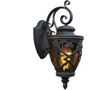 OZBME Bracket Light E27 Glass Door Balcony Garden Decorative Lamp European Impervious to The Outdoor Retro Exterior Rain-Proof Wall Classic Black Rustproof Aluminum Lamp,40Cm, (40cm 40Cm)