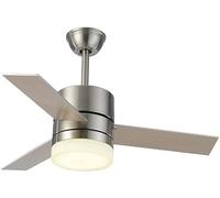 OZBME Ceiling Fan Nordic Light,Bedroom Living Room Mute Fan,Remote Control Warm Comfortable Chandelier with Glass Lampshade Modern