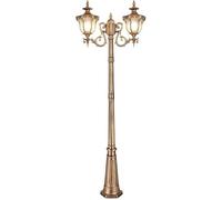 OZBME Ceiling Light, 320Cm Bronze Retro Garden Street Light 2-Lights Landscape Lamp Outdoor Traditional Post Lantern Waterproof Ahigh Pole Lawn Villa L