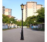 OZBME Ceiling Light, Modern Single Head High Pole Street Light Led Post Super Bright Outdoor Waterproof European Apole Garden House Lamp(260cm) (135cm)