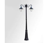 OZBME Ceiling Light, Outdoor Lamp Post Light 2 Heads European Victorian Retro Ip55 Waterproof Garden Landscape Street High Pole(2.5m) ()