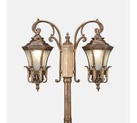 OZBME Ceiling Light, Outdoor Lamp Post Light European Retro High Pole Glass Waterproof Lawn Hotel Landscape Pillar Lights Anti-Rust Street Villa Courtyard Decoration Co(Height 275cm) ()