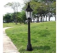 OZBME Ceiling Light, Outdoor Lamp Post Light European Retro Metal Glass Street V-intage External Waterproof Lantern Column Antique Park Villa Lawn Lights Garden Landscape High(185cm) ()