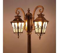 OZBME Ceiling Light, Outdoor Lamp Post Light Street Lights Ip56 Waterproof High Pole Frosted Glass Courtyard Landscape Aluminum Metal Column L(Height 230cm) ()