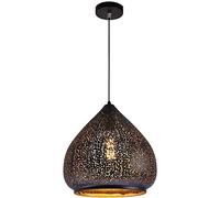 OZBME Ceiling Light, Waterproof Fence Post Cap Lights Light Luxury Etched Wrought Iron Chandelier Retro Lampshade Mosaic Decor for Restaurant Cafe Bar Kitchen (Onecolor 20cm/7.87inch)