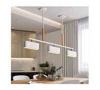 OZBME Chandeliers Light Chandelier Ceiling Lamp Living Room Decor Bedroom Dining Table Study Kitchen Led Nordic aron Iron Wood Light,A-White (A white Light)