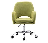 OZBME Computer Chair Gaming Northern Europe Swivel Desk with Armrest Liftable Task Home Office (Green Dark purple)