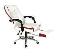 OZBME Computer Office Swivel Chair Desk High Back Height Adjustable Ergonomic High-Back Headrest Managerial Chairs (Red)
