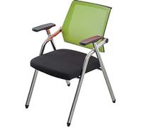 OZBME Creative Folding Training Chair, Conference Chair with Armrests, Easy to Store Office Comfortable and Portable Home Computer (Color : Orange, Size 49 * 59 87 cm) (Green 49 * 59 * 87 cm)