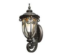 OZBME Exterior Light European Style Glass External Wall Antique IP54 Waterproof Outdoor Sconce Rural Villa Courtyard Terrace Vintage Lamp Corridor Porch Entryway Lighting Fixture Wa ()