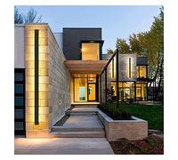 OZBME Exterior Light Long Strip Outside Wall Light, LED Aluminium Up Down Outdoor/Indoor Lamp, Background Linear Sconce Lamp with Remote Control for Living Room Corridor Stairs Bedside Decor Out ()