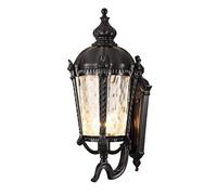 OZBME Exterior Light Outdoor Wall Lights Retro Porch with Clear Glass Waterproof Lamp Aluminum Upside Down Sconce for House Patio Entryway Light(Color:Black) (Cle (Clear)