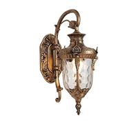 OZBME Exterior Light Retro Wall Lantern European Style Outdoor Sconce Nostalgic Die-cast Aluminum Waterproof Gooseneck Front Porch Lamp for House Entryway ((Black 43cm/16.9in)