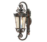 OZBME Exterior Light Traditional Outdoor Retro Wall Lamp Waterproof Porch Lantern Mounted for Villa Garden Corridor Balcony Terrace External Lighting Fixture (Size : ()