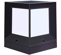 OZBME Garden Post Light Acrylic Lampshade Solar Powered LED Pillar Lamp, Waterproof Outdoor Villa Column Courtyard Path Lamps Traditional Rainproof Gate Street Stigma Headlight To pursue ()