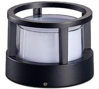 OZBME Garden Post Light Outdoor Pedestal Wall Patio Waterproof Pillar Headlight LED Lights Floor Round Stigma Lamp Deck Yard Park Lan(Glass) (Glass)