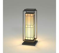 OZBME Garden Post Light Solar Lights Outdoor Waterproof Porch Pillar LED Column Lamp Pathway Landscape for Patio Lawn Yard Sidewalk Street 55x23cm (()