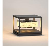 OZBME Garden Post Light Waterproof Chinese Cap Lights Outdoor, Pole Metal Stainless Steel Lawn Lamp Villa Gate Pillar Wall Landscape Lighting For Patio, Porch, Yard To pursue